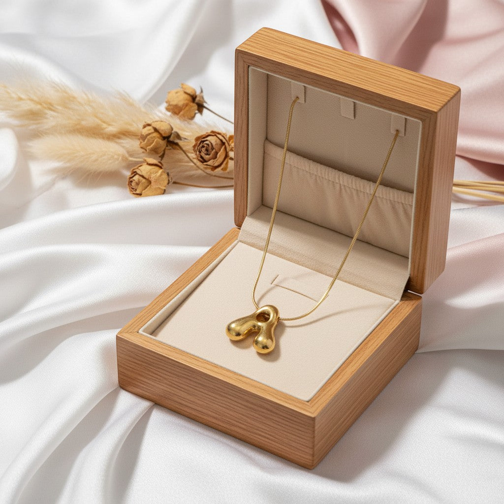 Ayshu chain with A  letter pendant