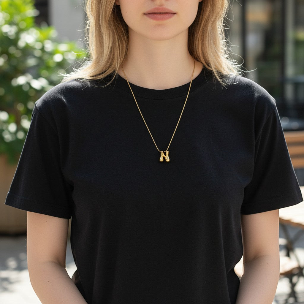 Nila chain with N letter pendant