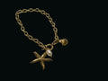 ANTITARNISH  bracelet with starfish and shell charm 