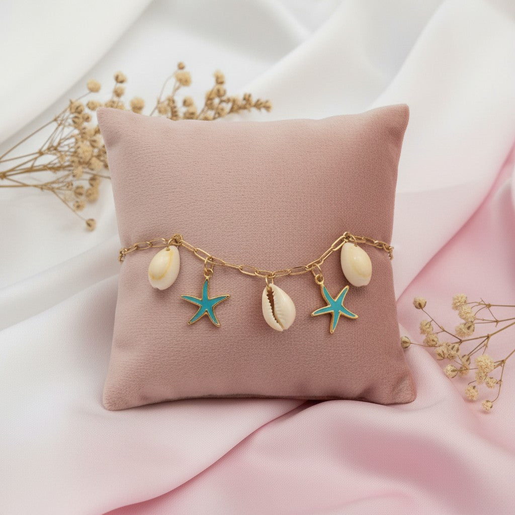 sima sea themed chain bracelet