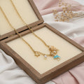 cora short chain with sea charms