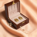 mira multilayered spiral earring