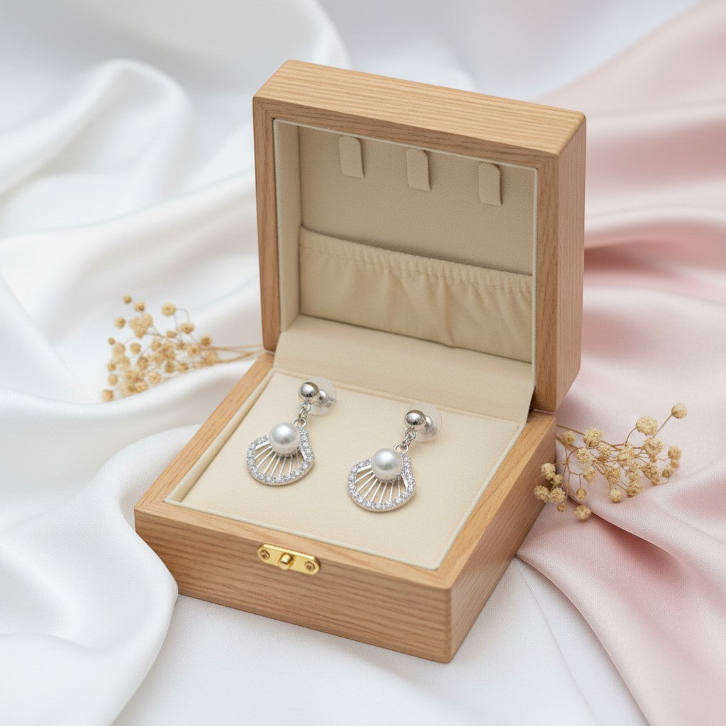 syma pearl drop earring