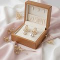 hira half butterfly earring with pearl drop