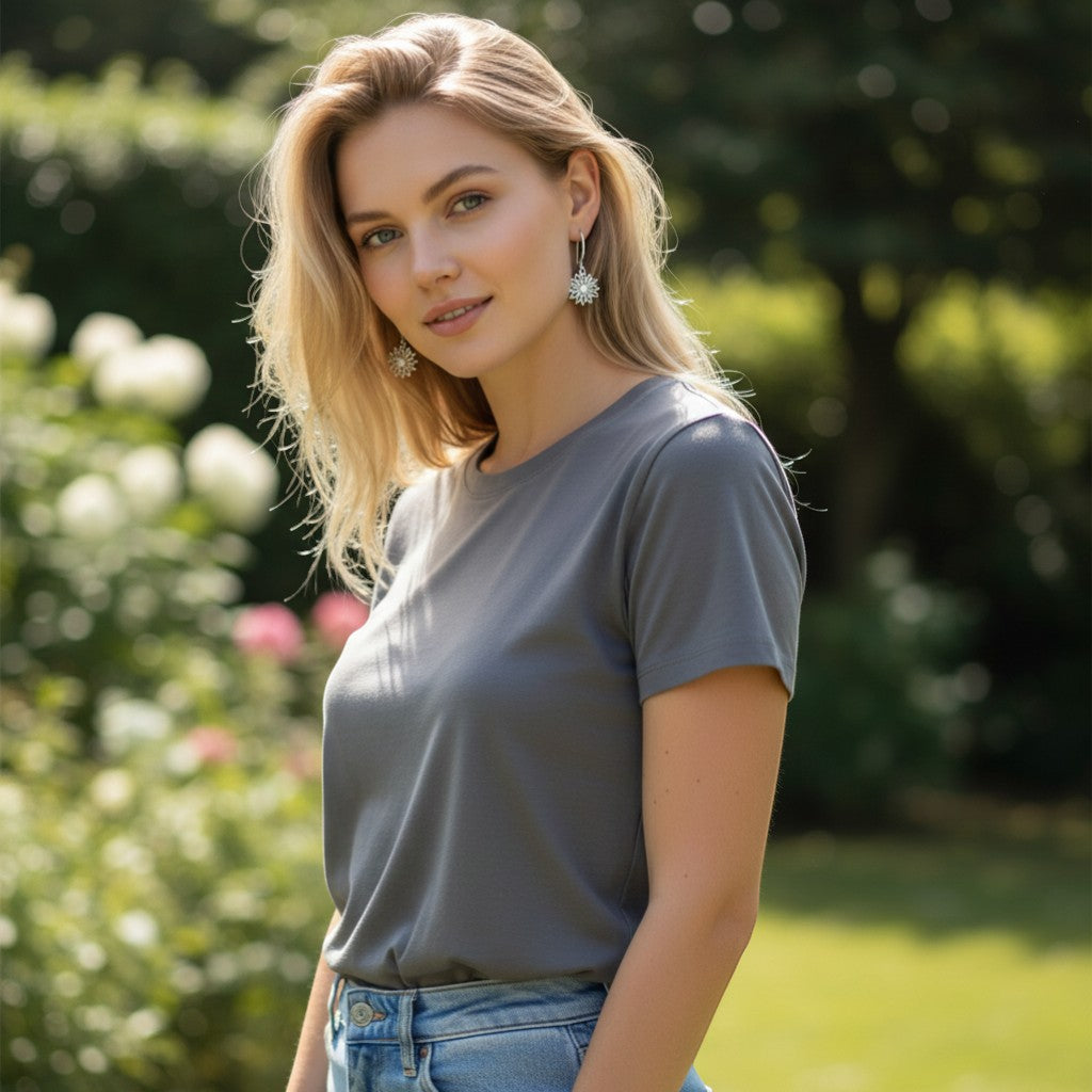 guna flower drops earring