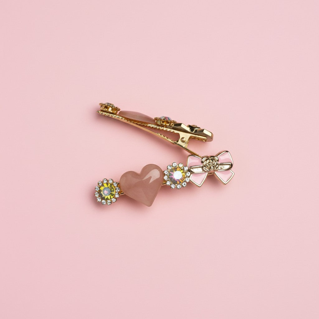 korean clip pink