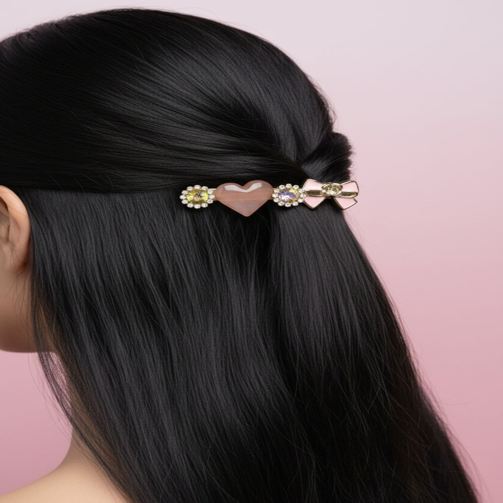 korean clip pink