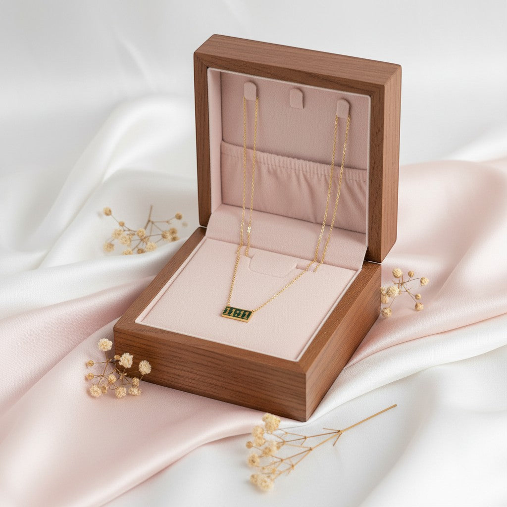 Kayal chain with 11:11 pendant