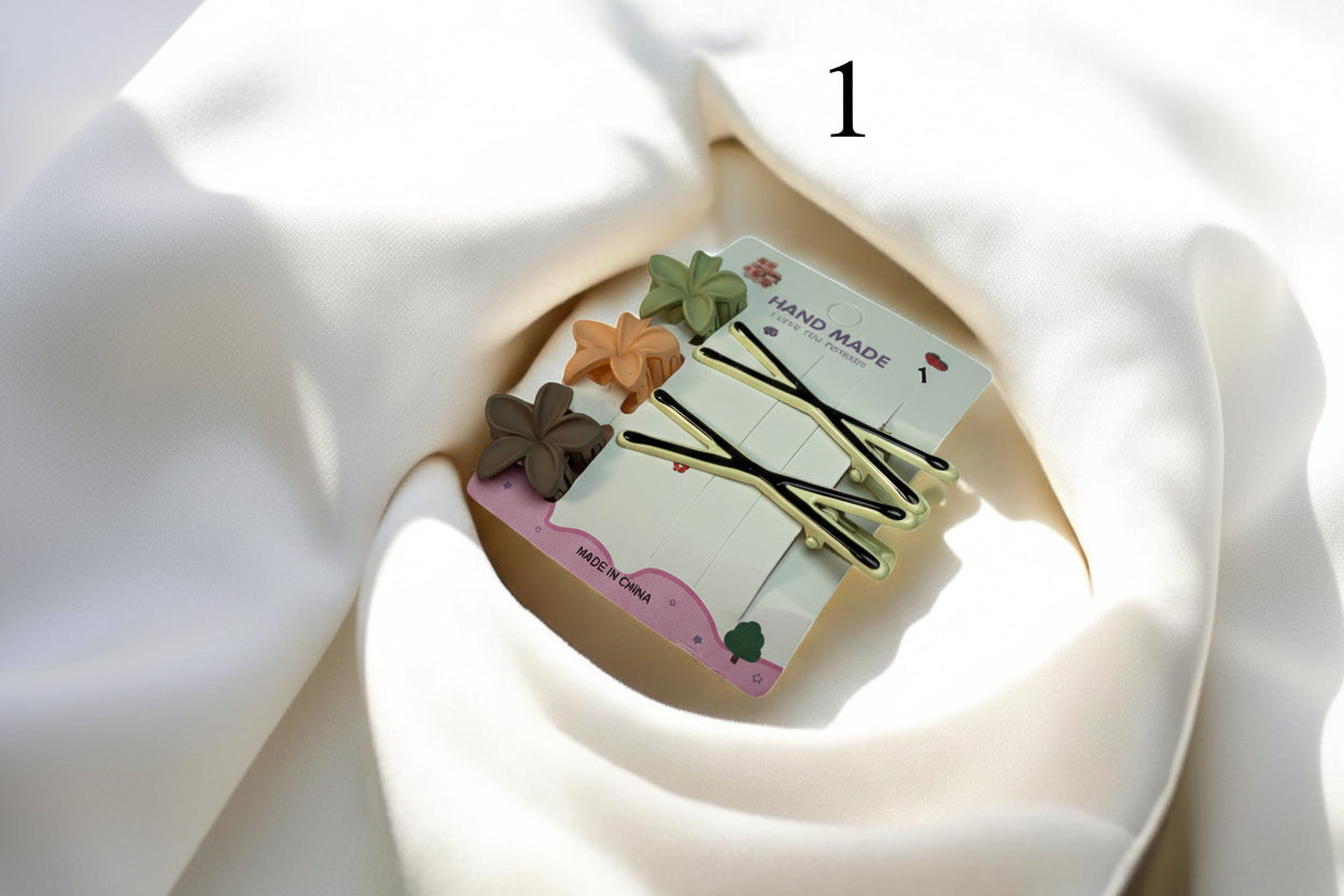 Combo hair clip with hair pin