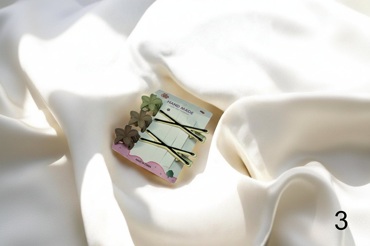 Combo hair clip with hair pin