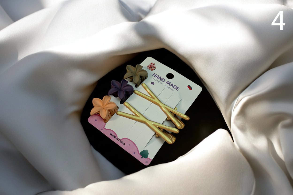 Combo hair clip with hair pin