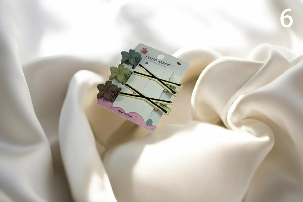 Combo hair clip with hair pin