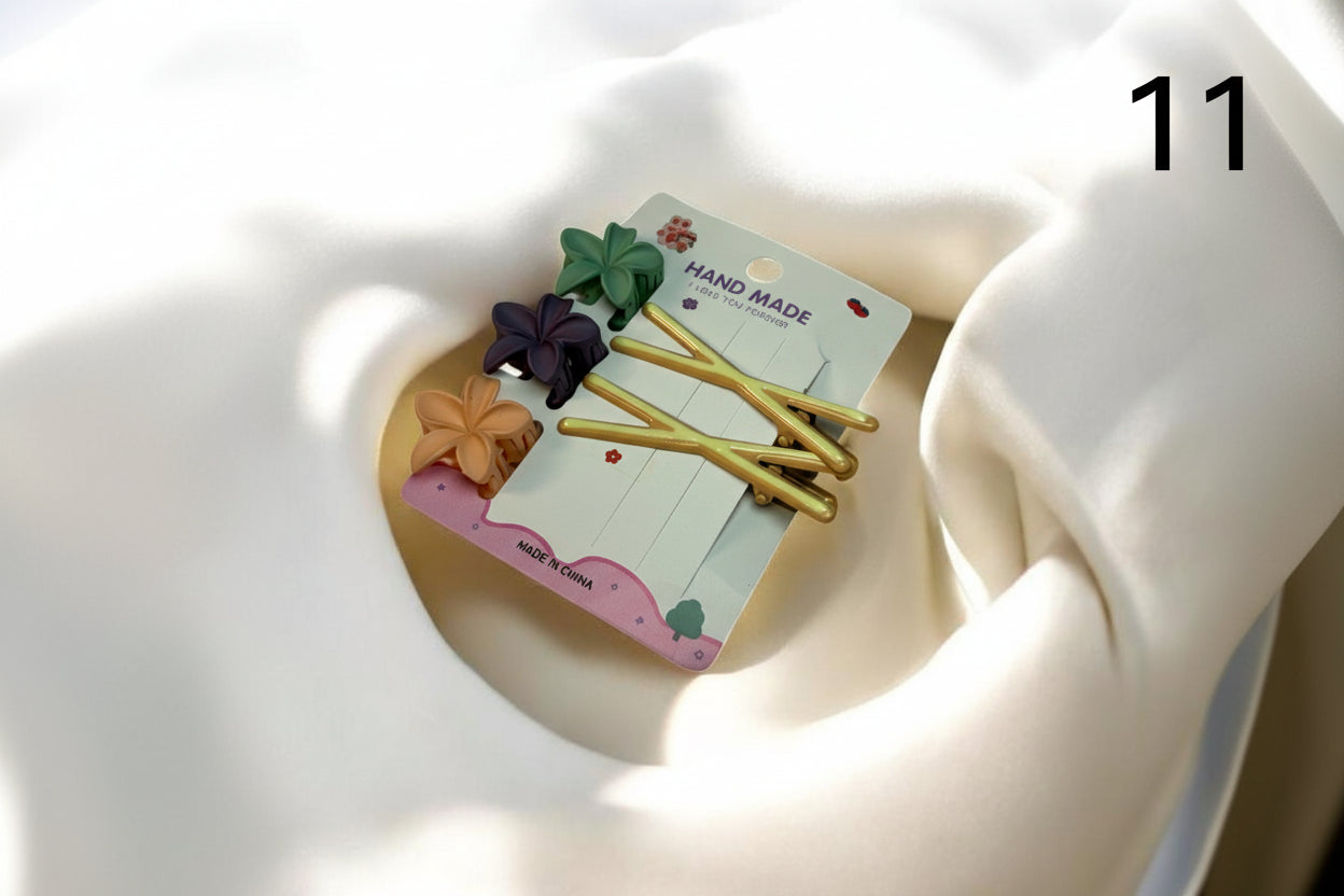 Combo hair clip with hair pin