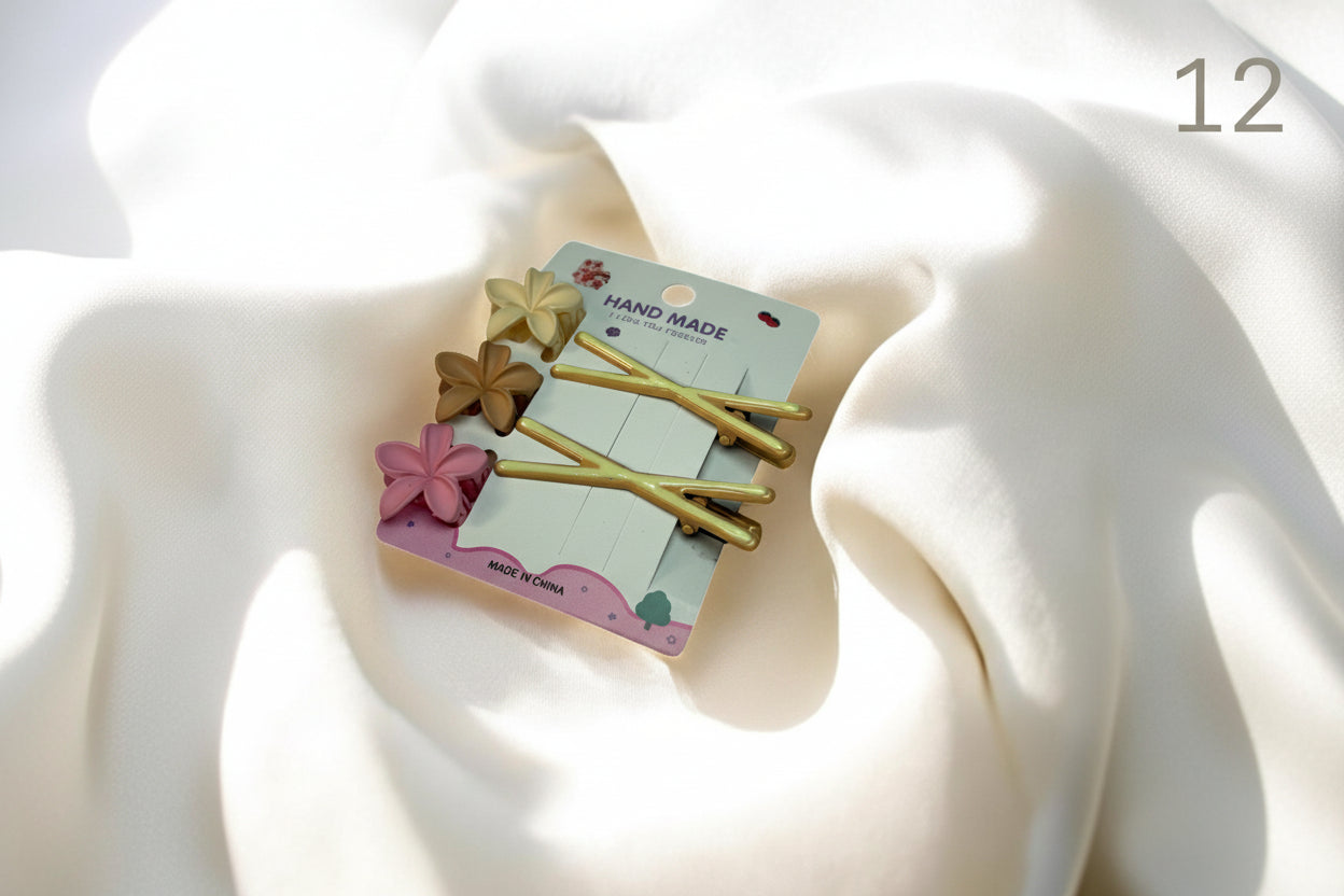 Combo hair clip with hair pin